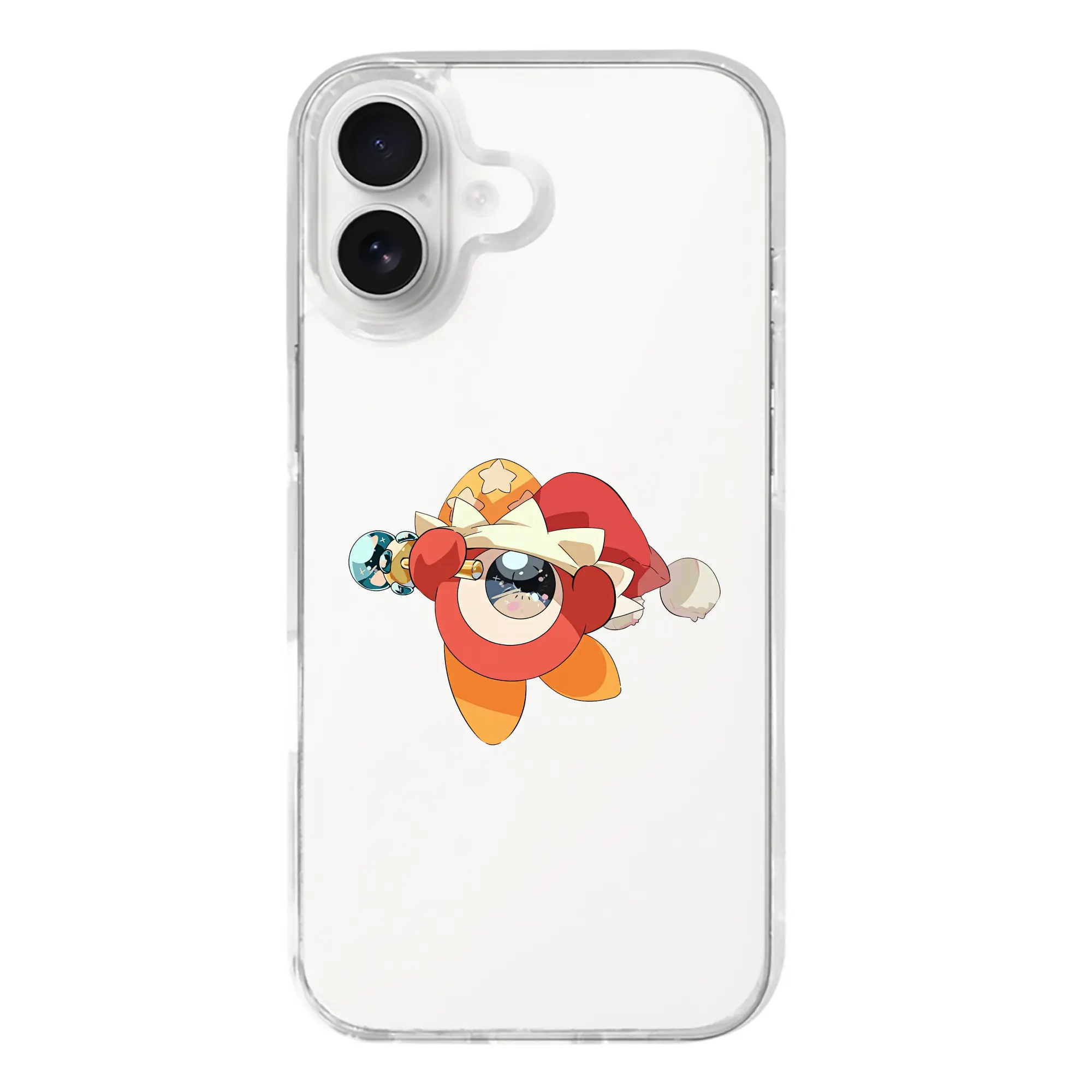 星のカービィ グッズ ワドルドゥ - iPhone 17シリーズ 透明スマホケース – 薄型・耐衝撃・精密フィット保護カバー